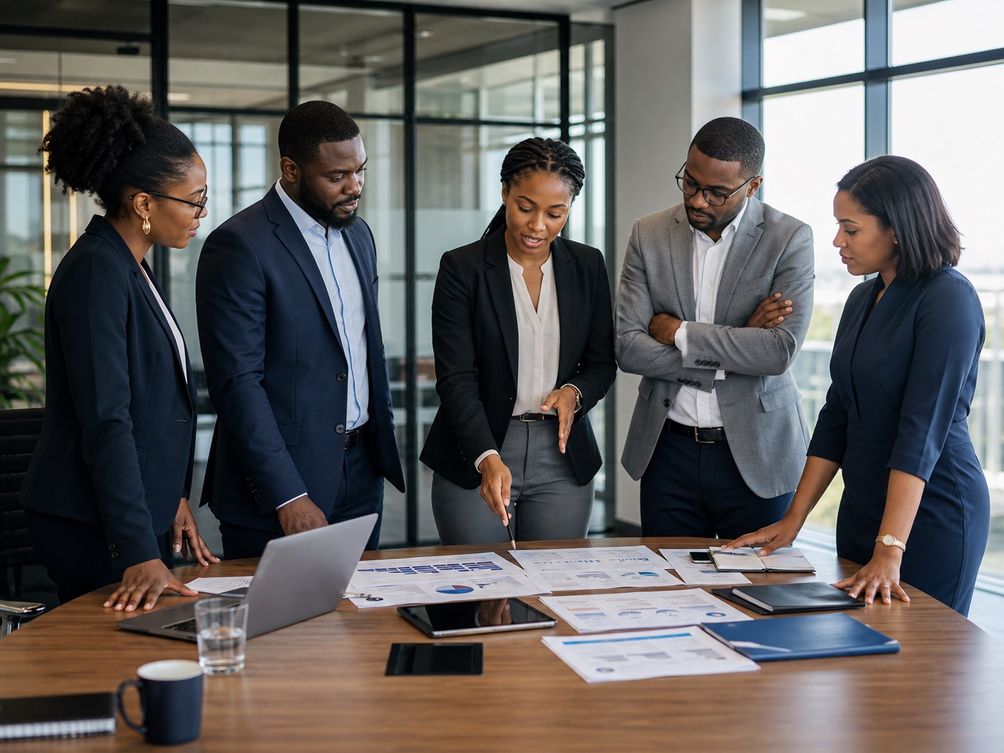 Consulting team discussing AI and analytics readiness